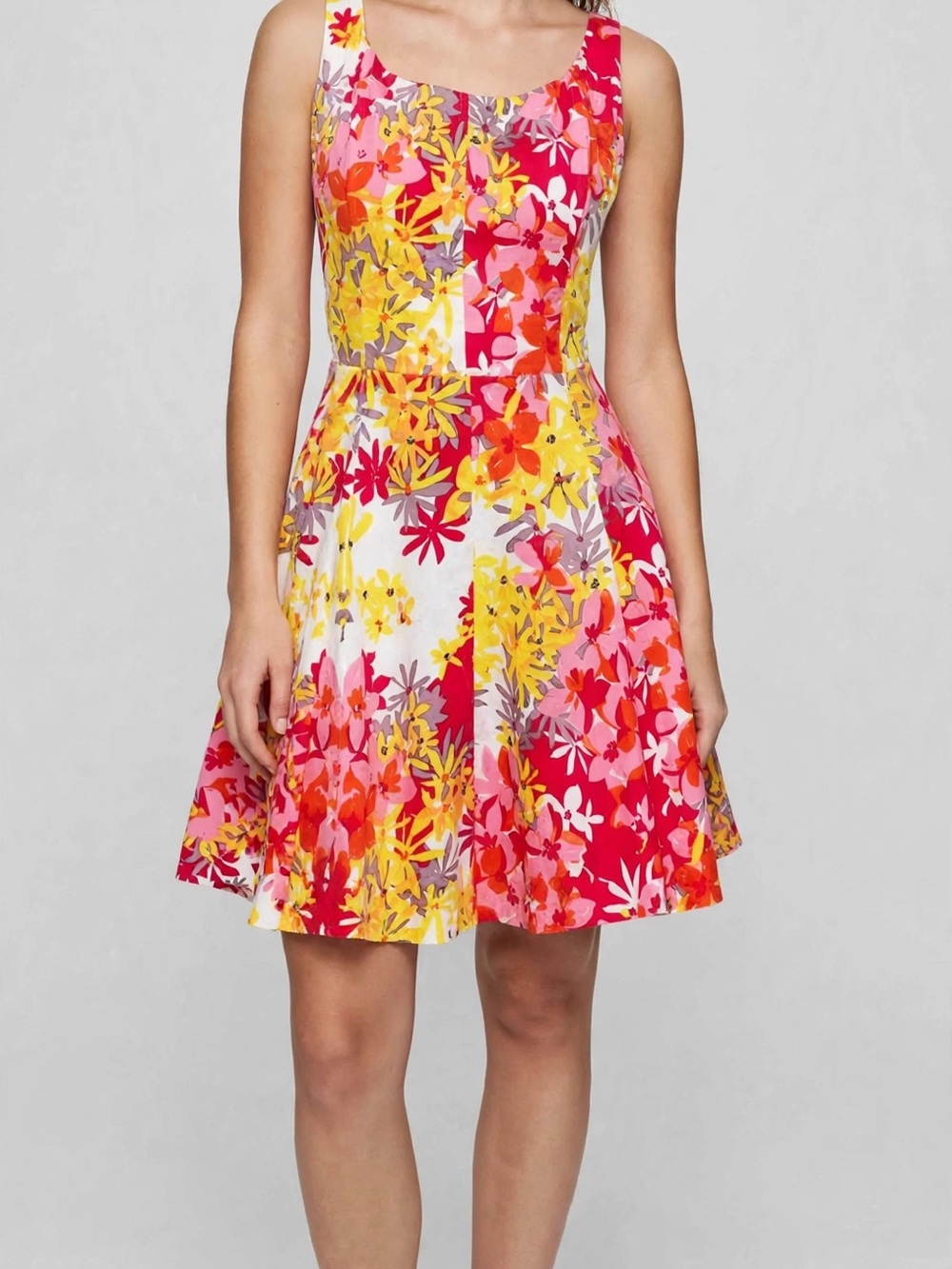 Jones Wear Scoop Neck Sleeveless Fit and Flare Dress Size 14